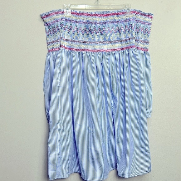 Rebellion Embroidered Off the Shoulder Retro Dress Size S - Picture 7 of 10